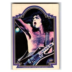 Donruss Paul Stanley 1978 KISS Army Music Card 28 Aucoin Mgt